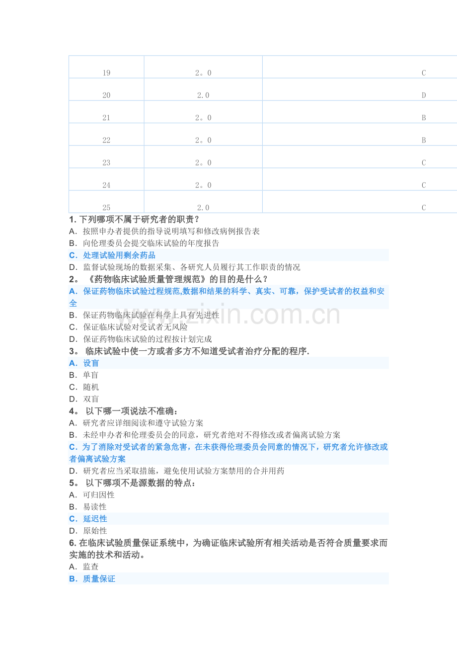 新版药品GCP考试试卷及答案.doc_第2页