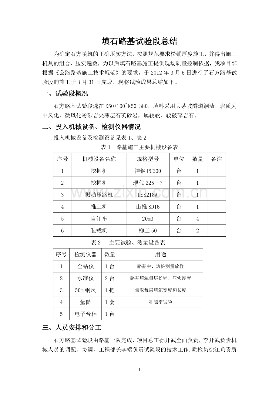 填石路基试验段总结.doc_第1页