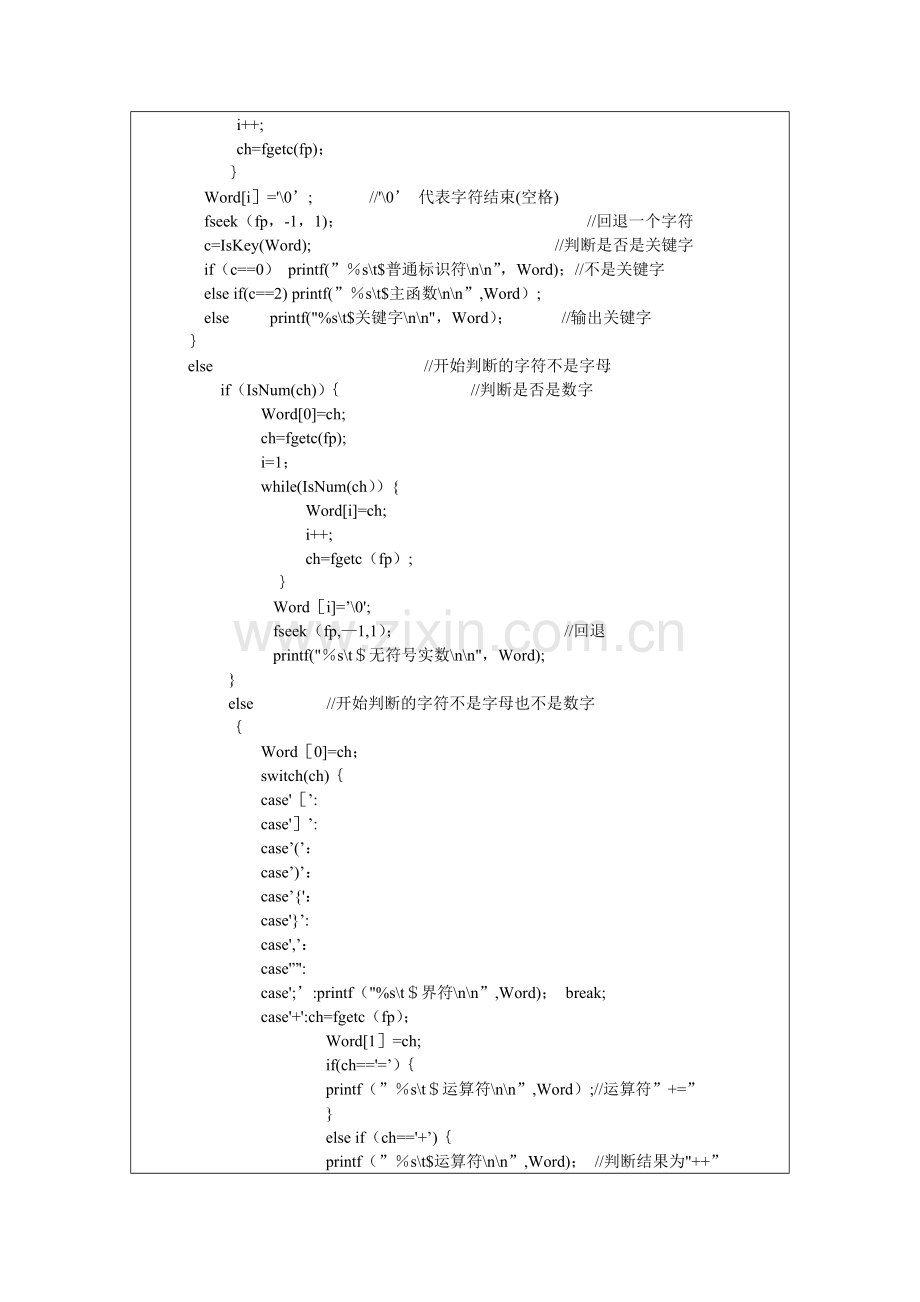 词法分析器的设计与实现编译原理实验报告.doc_第3页