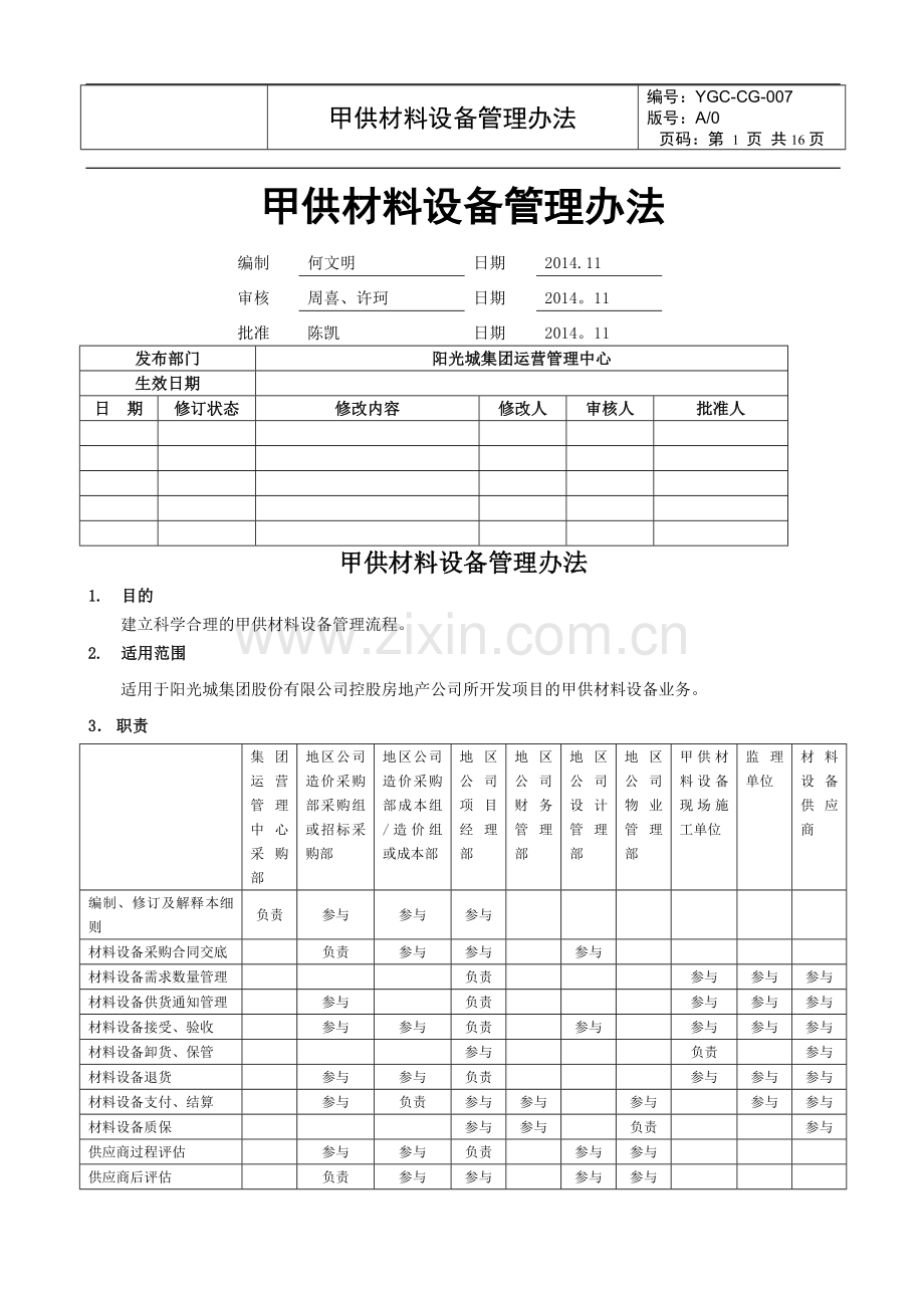 甲供材料的管理办法.doc_第1页