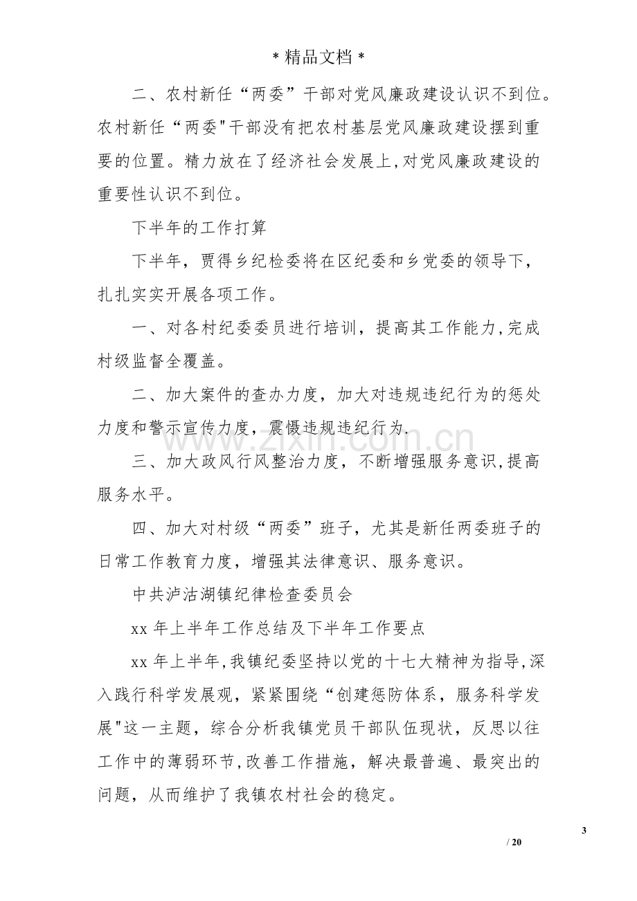 乡镇纪委半年工作总结.doc_第3页