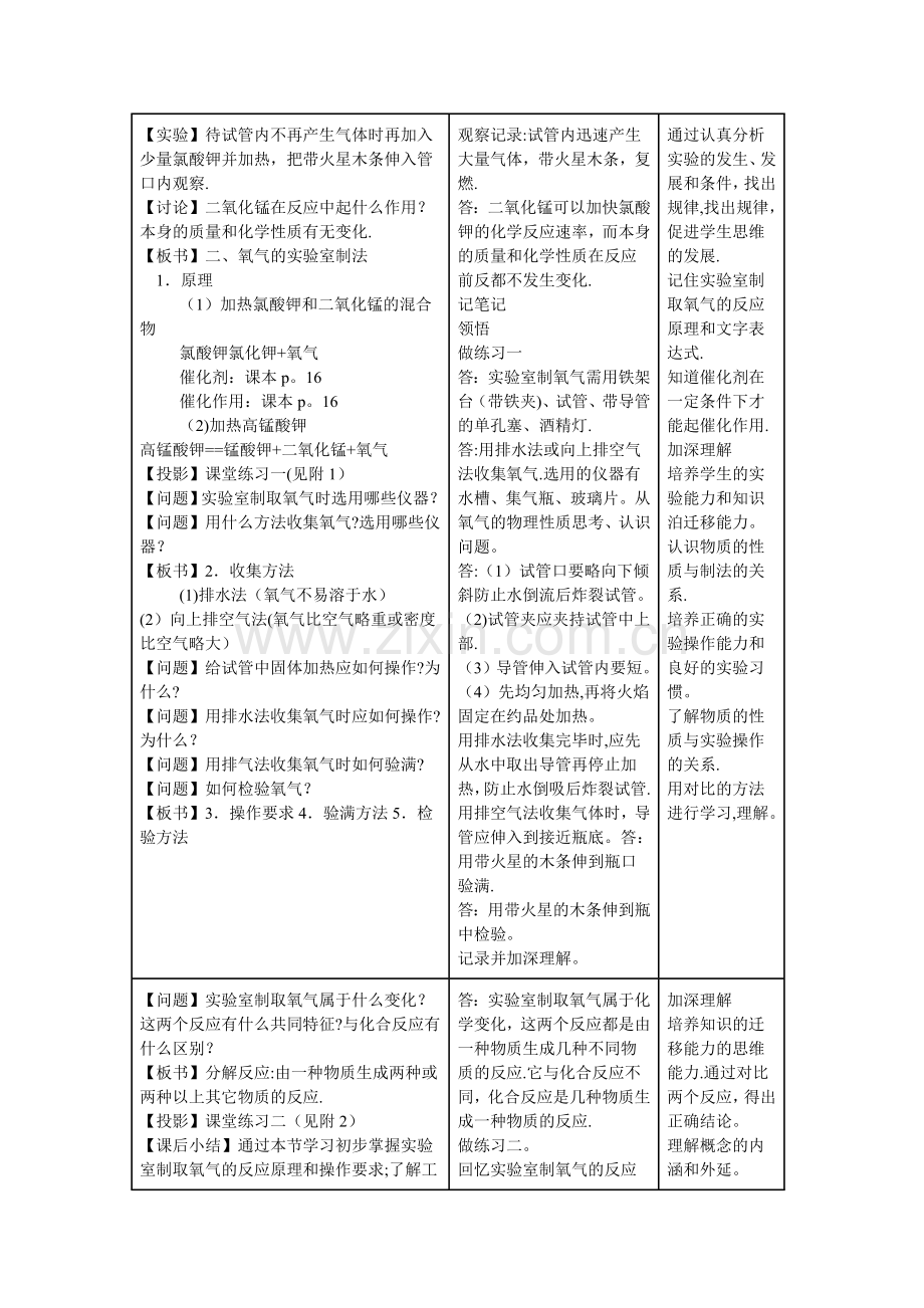 实验室制取氧气实验教案.doc_第2页