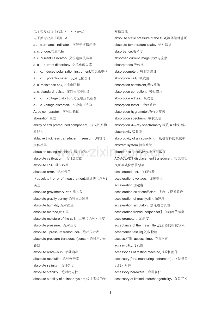 电子信息工程类英语词汇.doc_第1页