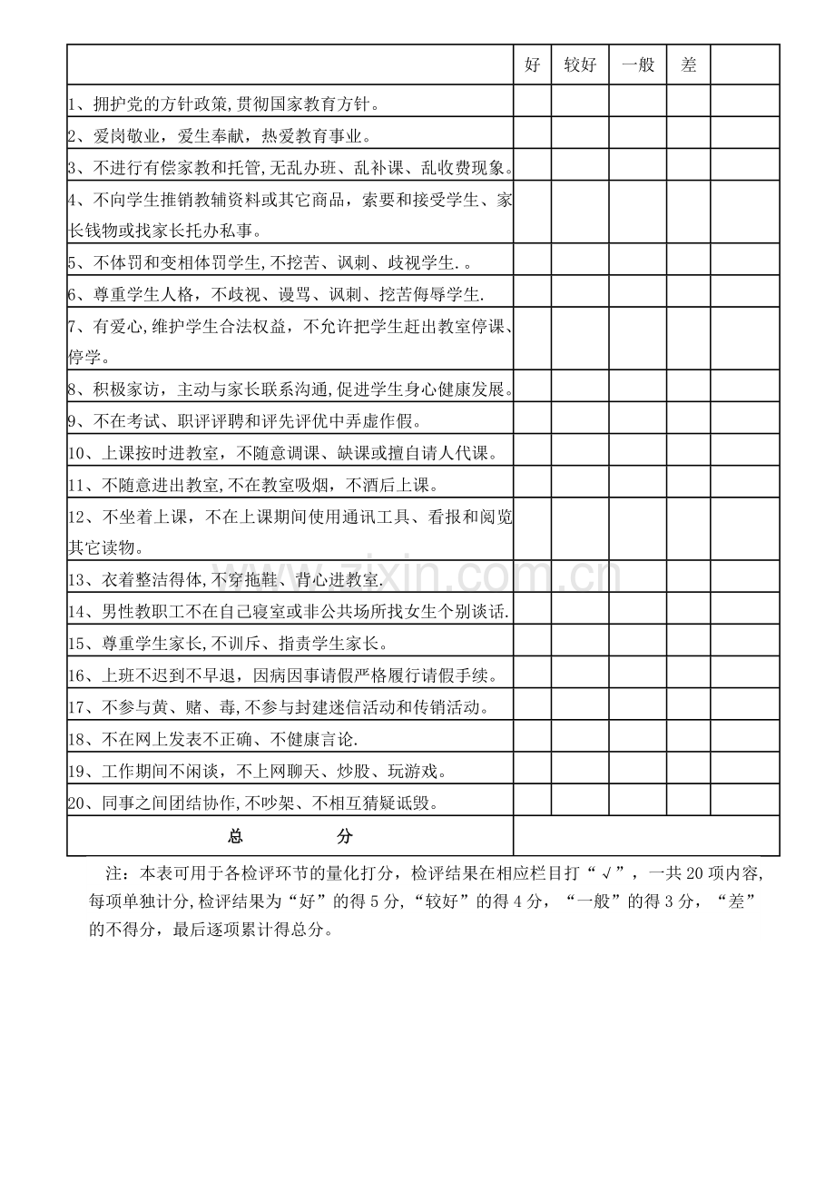 玉山县必姆中心小学师德师风建设目标责任书.doc_第2页