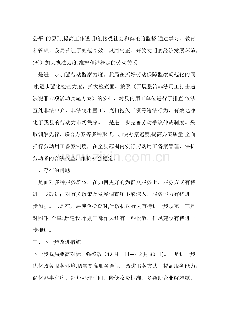 人力资源和社会保障局着力改善发展环境工作汇报.docx_第3页