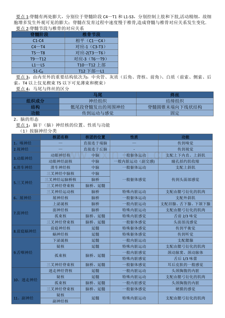 系统解剖学-神经系统总结.doc_第3页