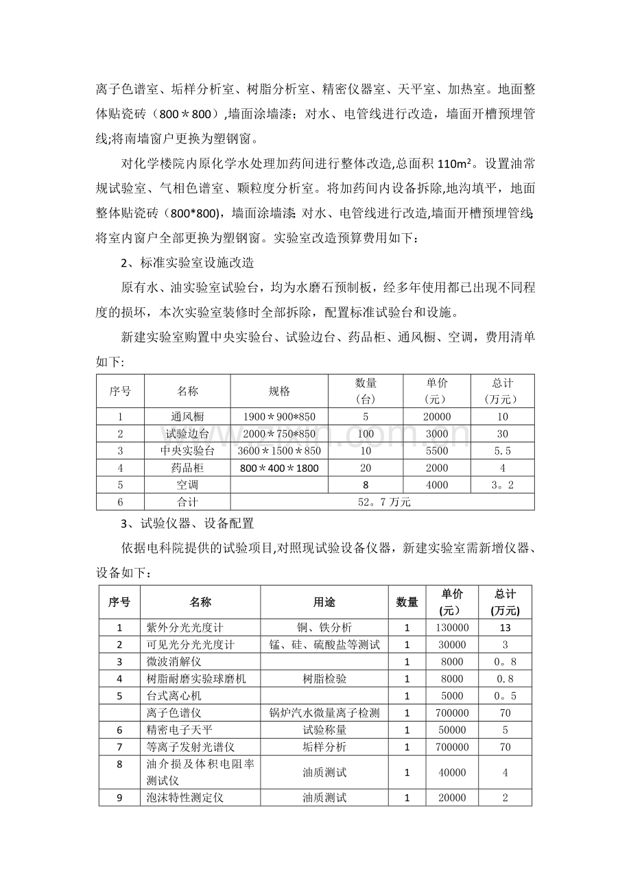 某火电厂化学实验室建设方案.doc_第2页