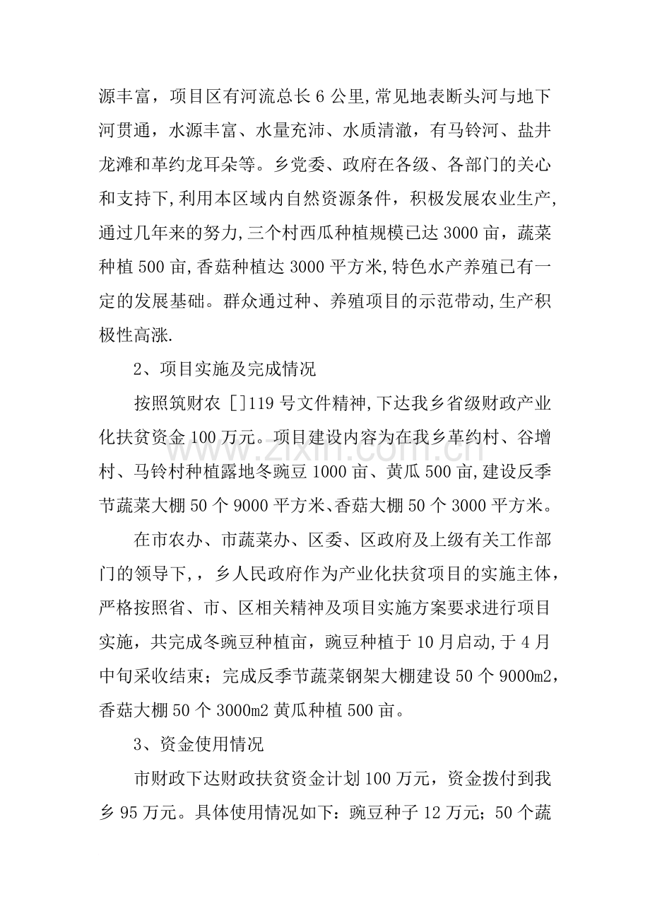 乡镇产业化扶贫项目年度工作总结.docx_第2页