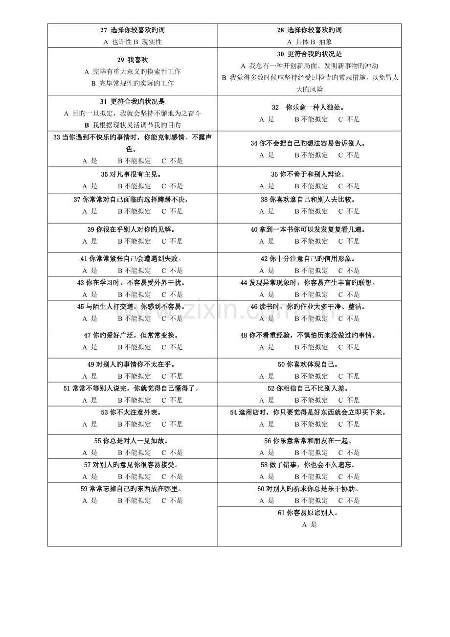 性格、计划性和灵活性测验.doc_第2页