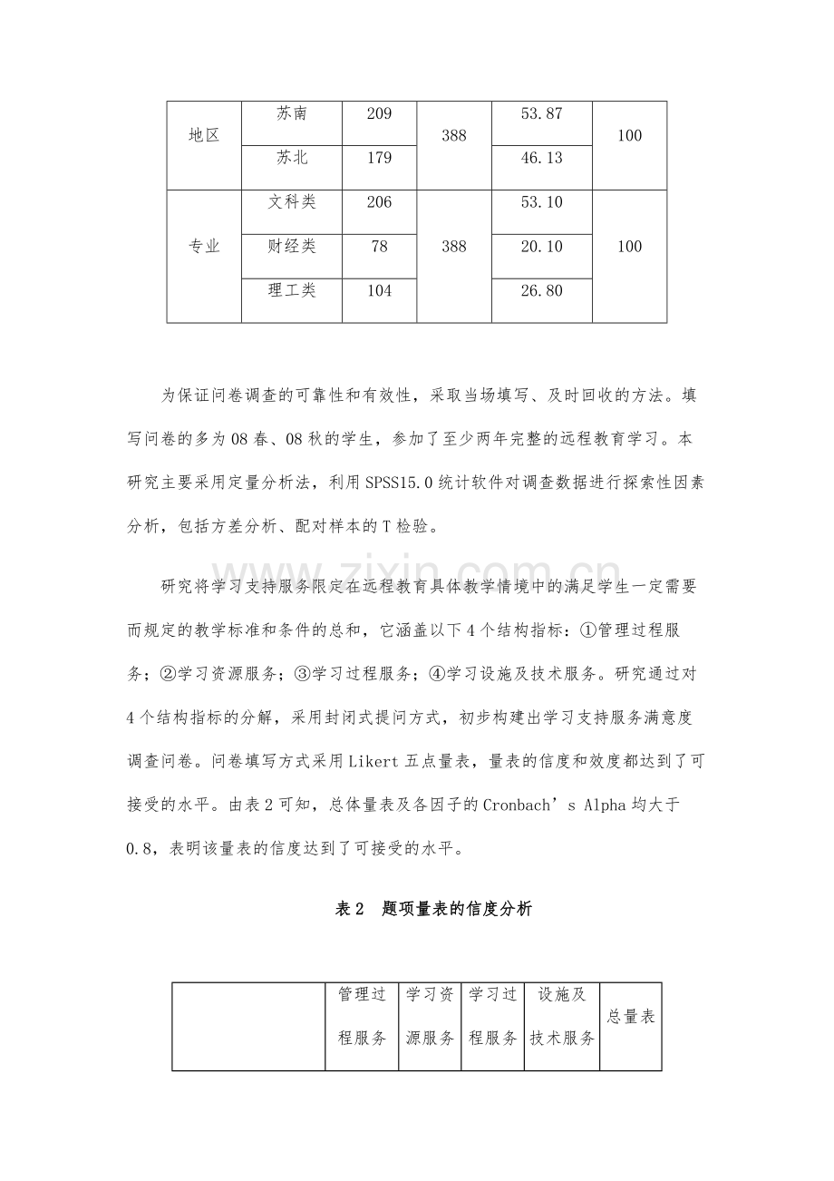 远程教育学习支持服务满意度调查分析(上).docx_第3页