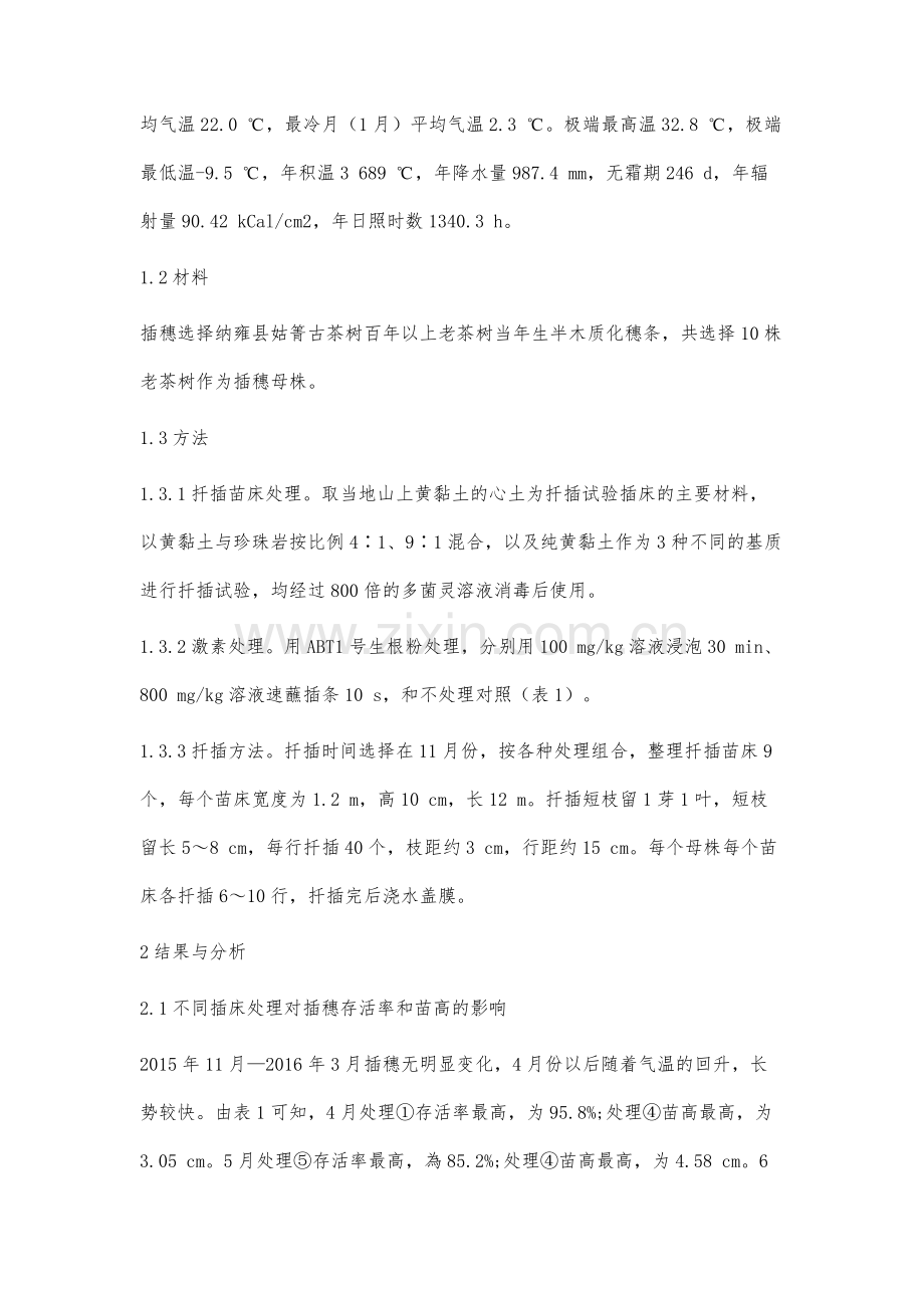 不同处理姑箐古茶树扦插苗的生长对比研究.docx_第3页