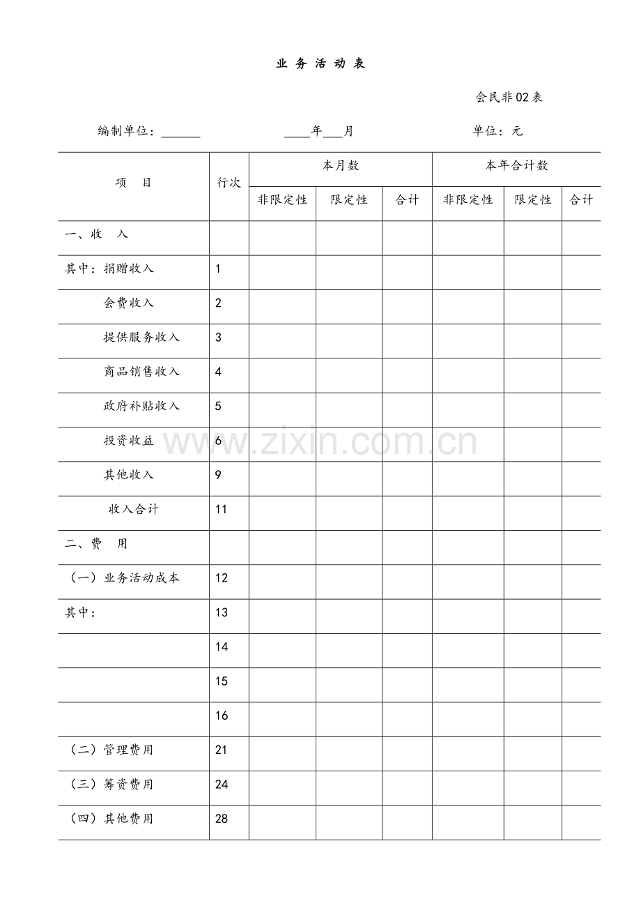 社会团体财务报表.docx_第3页