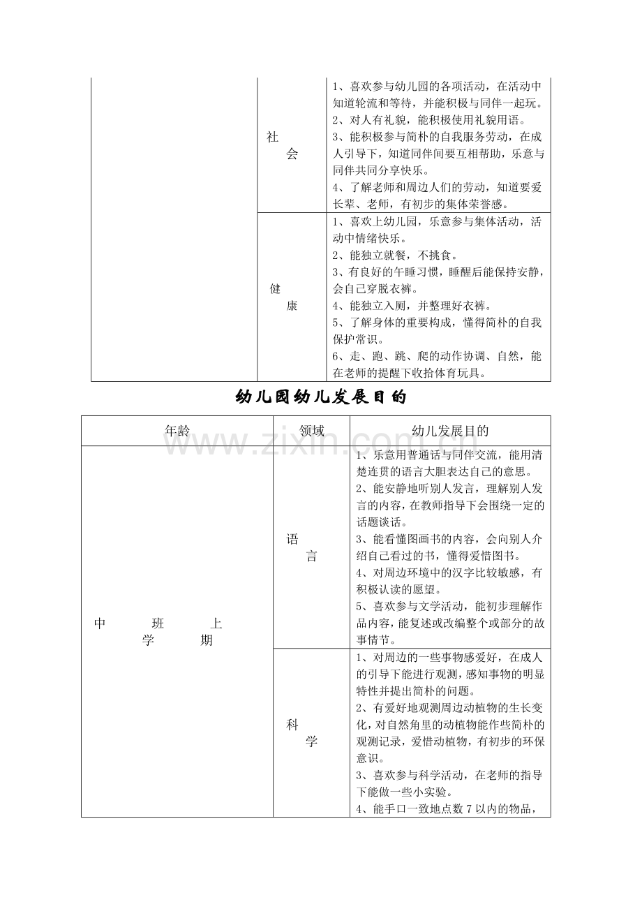 幼儿园各年龄阶段发展评价表.doc_第3页