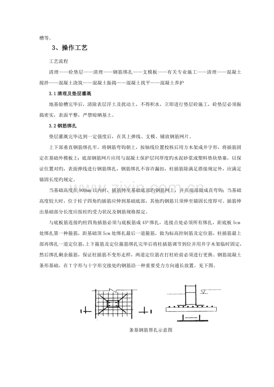 条形基础分项工程施工工艺标准.doc_第2页