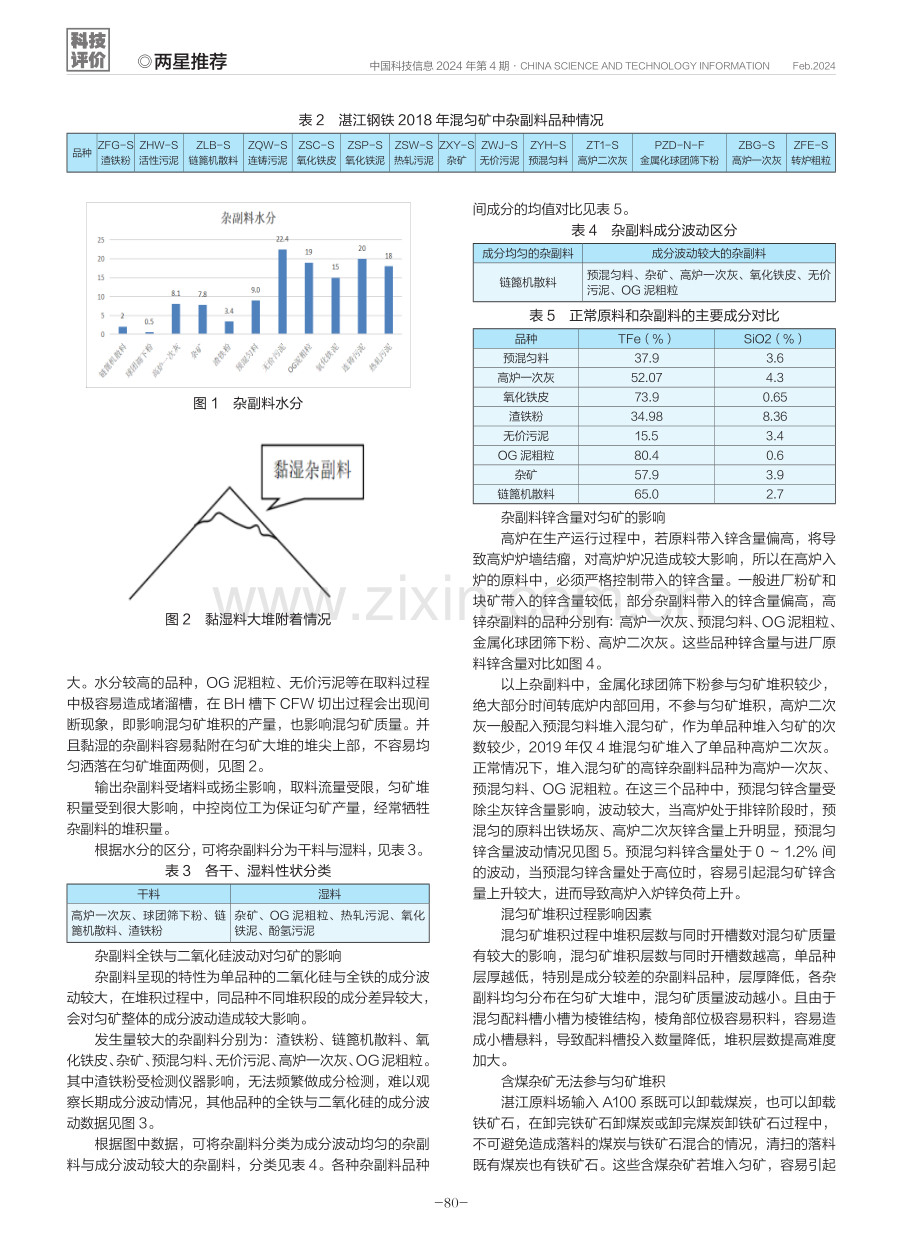 杂副料对混匀矿质量的影响.pdf_第2页