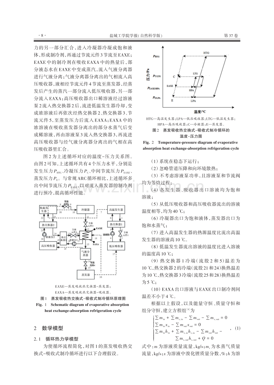 蒸发吸收热交换式−吸收式制冷循环性能分析.pdf_第2页