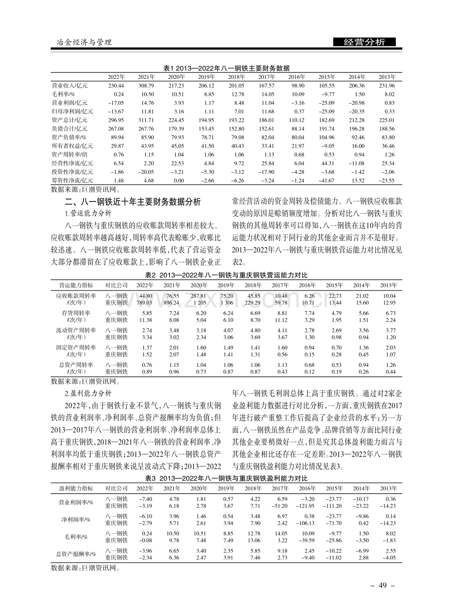 中国新疆唯一钢铁上市公司经营状况分析.pdf_第2页