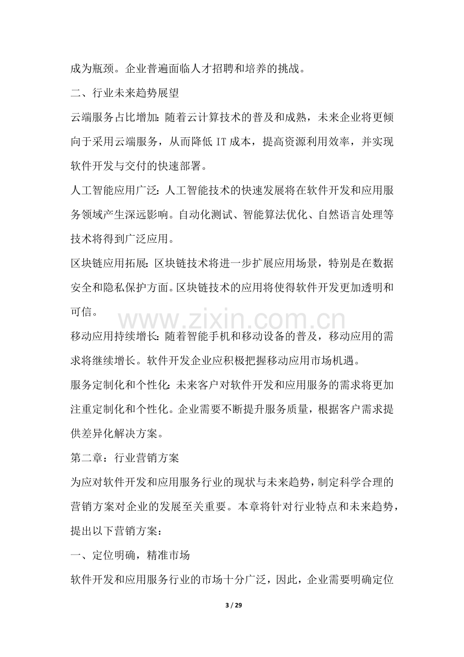 软件开发和应用服务行业营销方案.docx_第3页