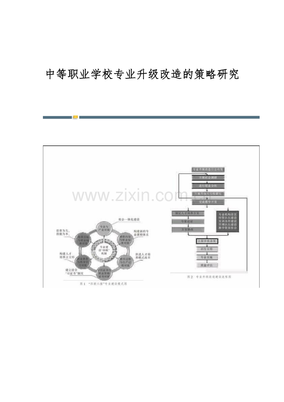 中等职业学校专业升级改造的策略研究.docx_第1页