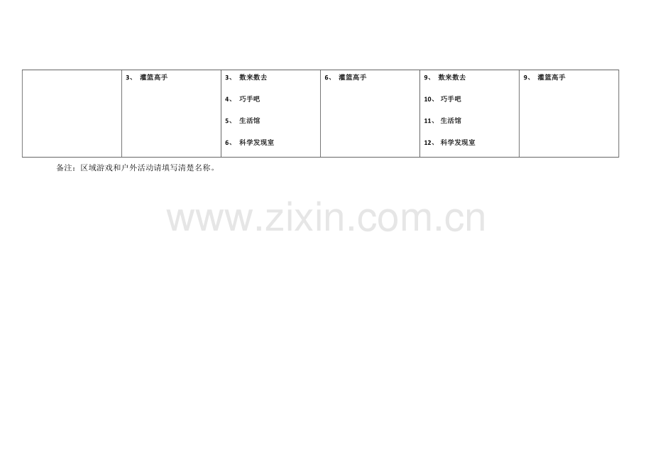 幼儿园户外区域活动表.docx_第3页