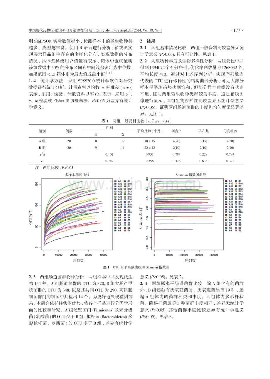 基于高通量测序的营养不良儿童肠道菌群多样性研究.pdf_第3页