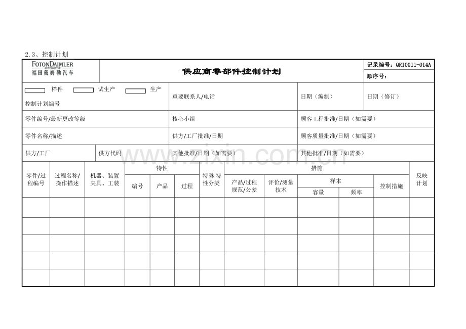 PPAP提交模板.docx_第2页