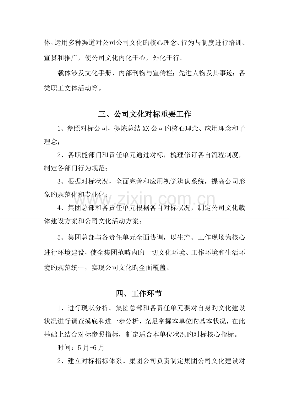 公司企业文化对标管理方案.doc_第3页