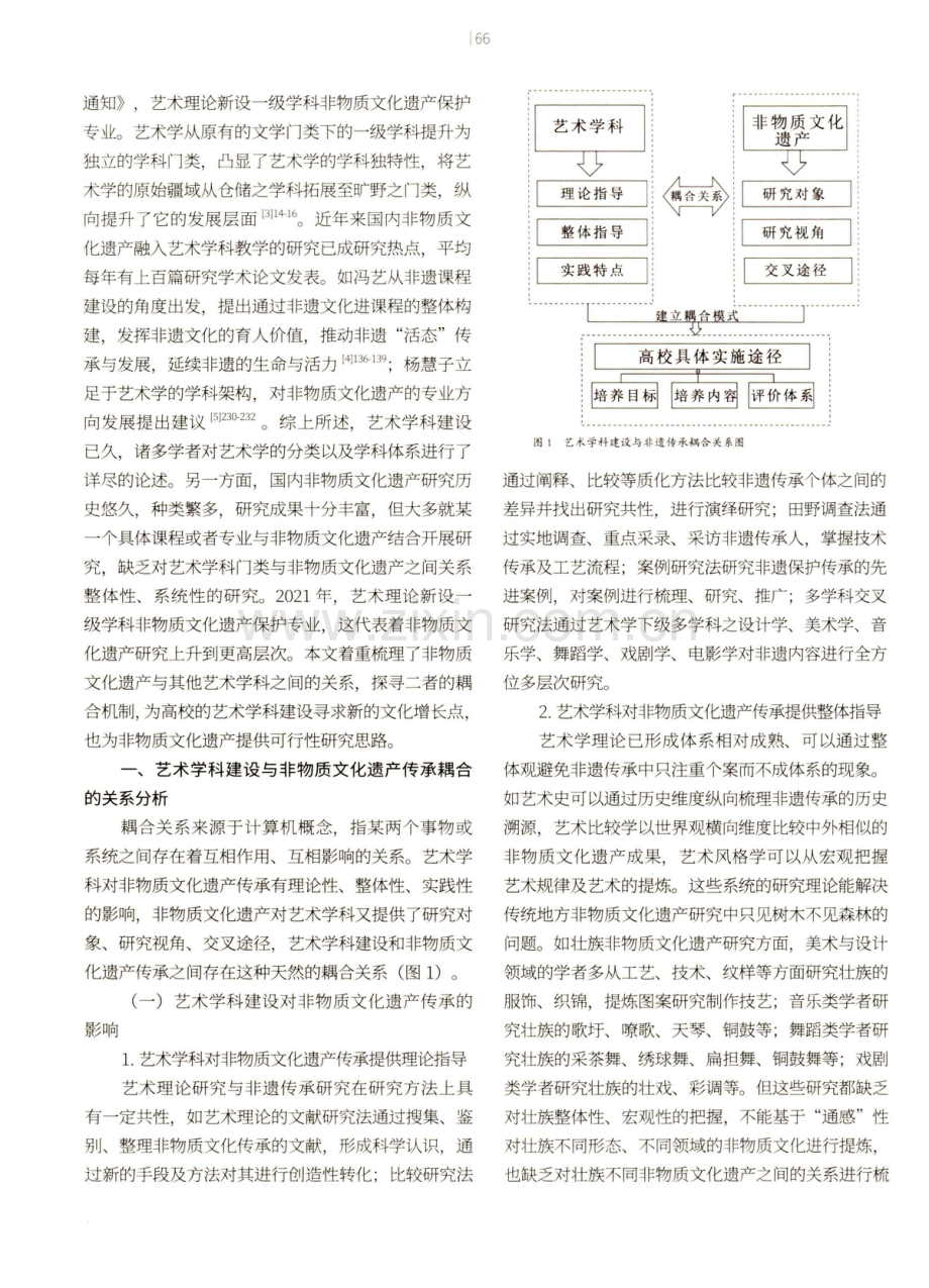 广西高校艺术学科建设与非物质文化遗产传承多维耦合研究——以南宁师范大学为例.pdf_第2页