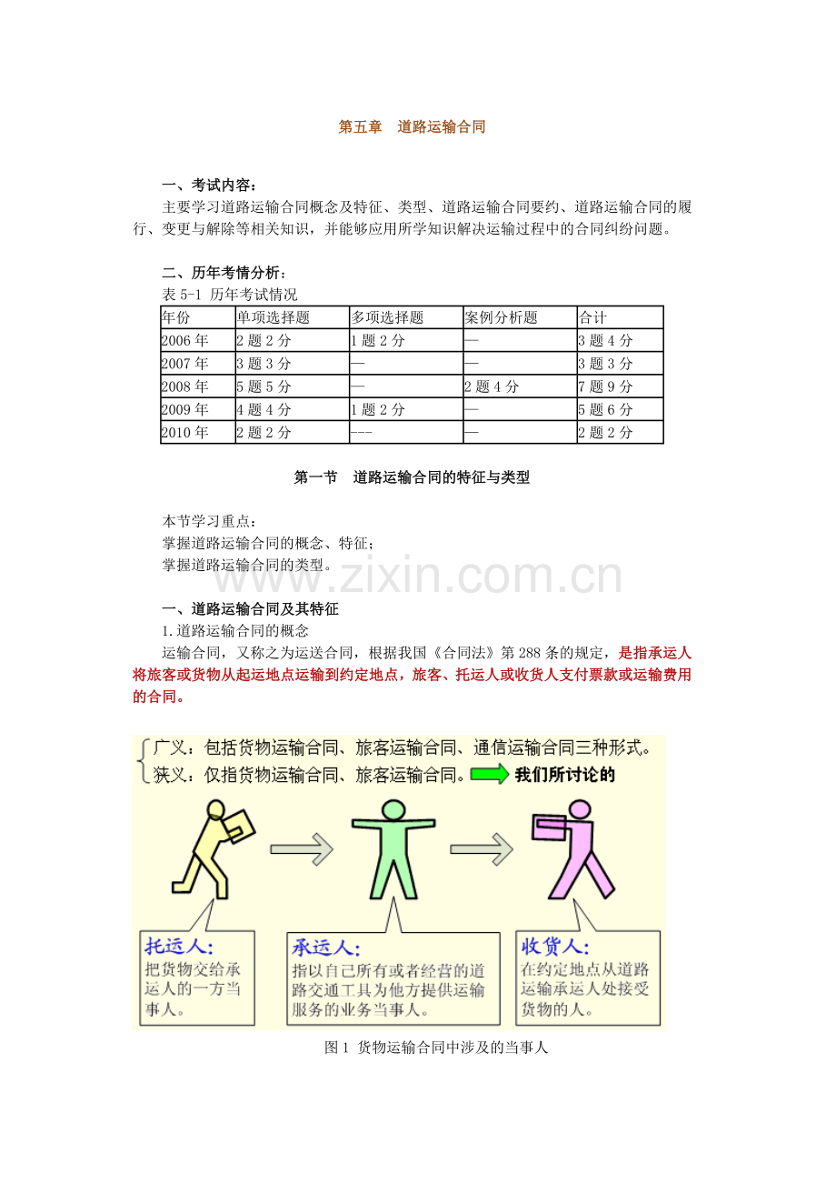 第5章道路运输合同.doc_第1页