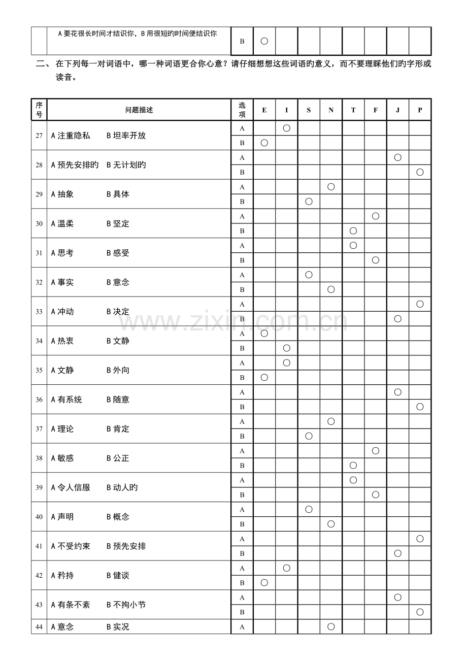 《MBTI职业性格测试题》(含解析).doc_第3页