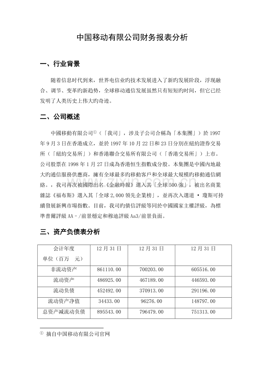 财务报表分析报告.docx_第1页