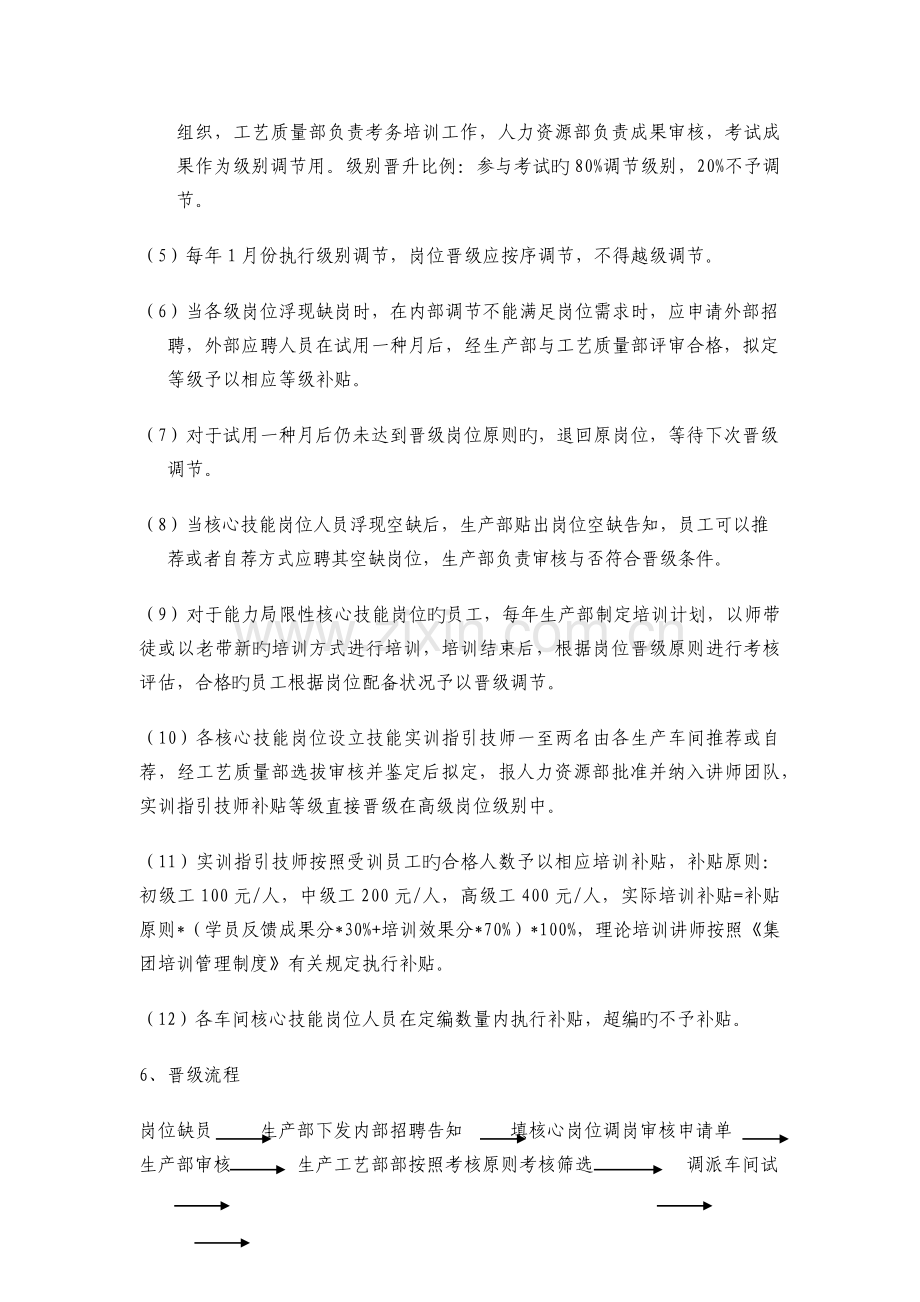 公司关键技能人才岗位等级评定与培养管理制度.docx_第3页