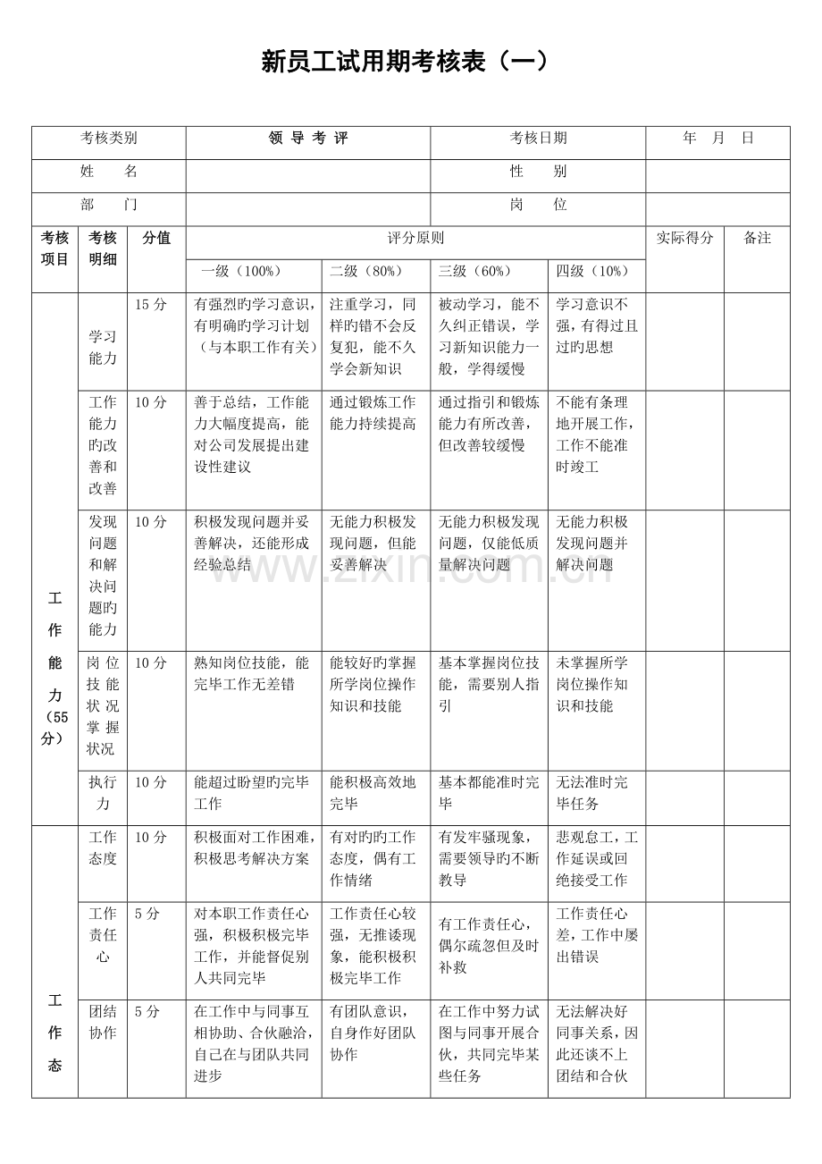 新员工试用期考核表(样本).docx_第2页