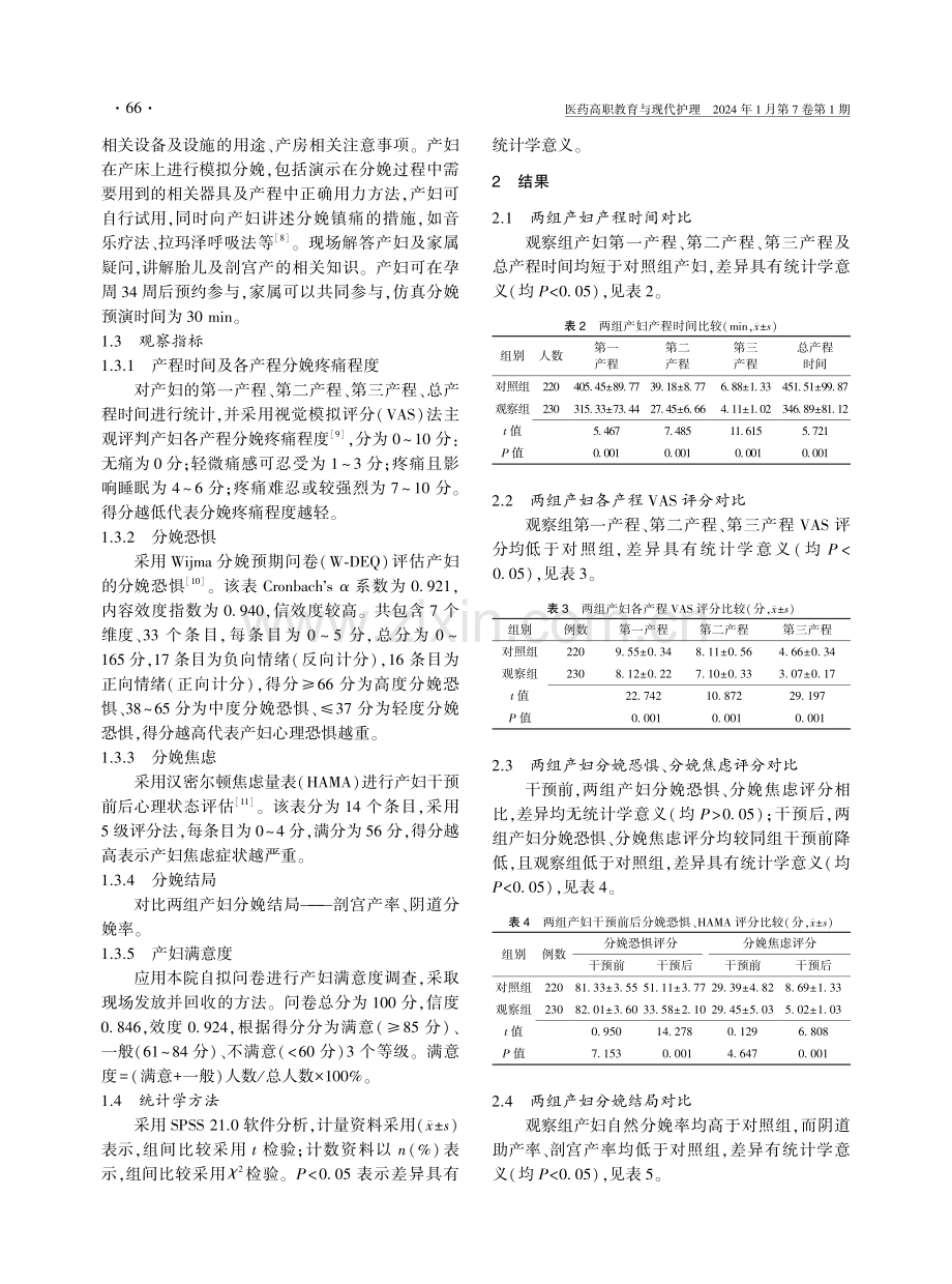 自由体位结合仿真分娩模拟课堂对产妇的影响.pdf_第3页