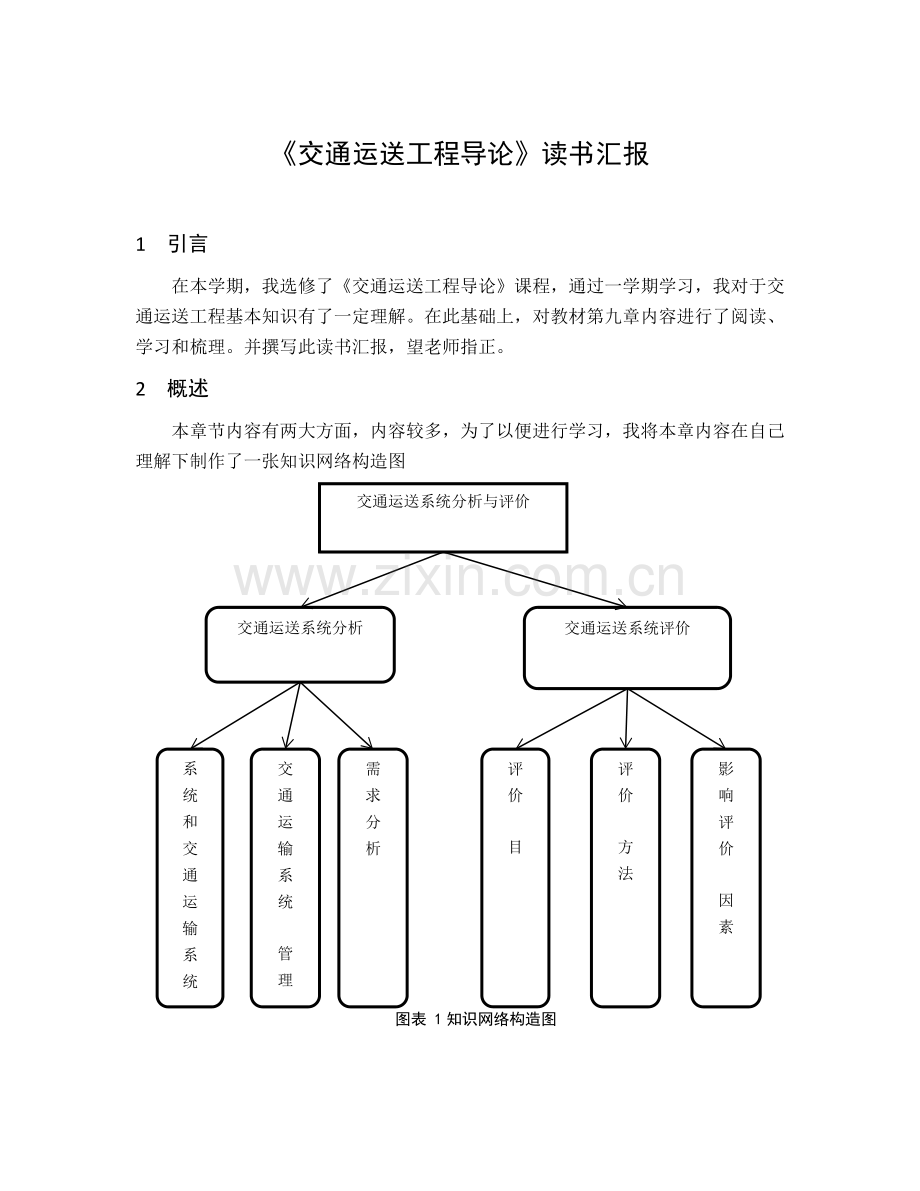 交通运输工程导论读书报告.docx_第1页