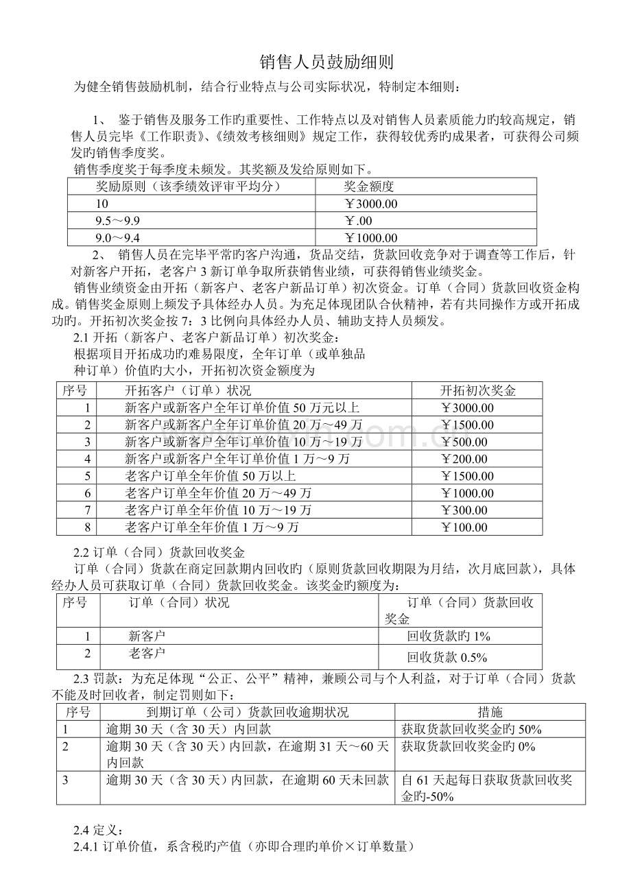 销售人员激励细则-9-29.doc_第1页