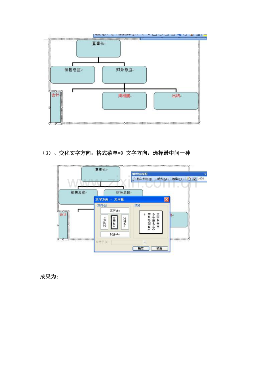 里面组织结构图横框改为竖框.doc_第3页