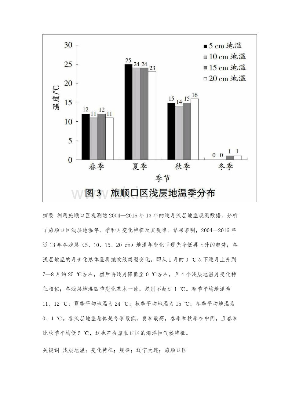 大连市旅顺口区浅层地温变化分析.docx_第3页