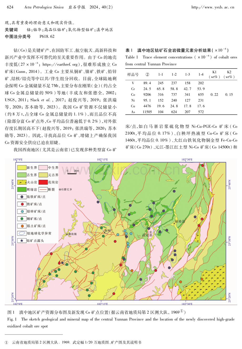 滇中地区新发现高品位氧化物型钴矿点.pdf_第2页