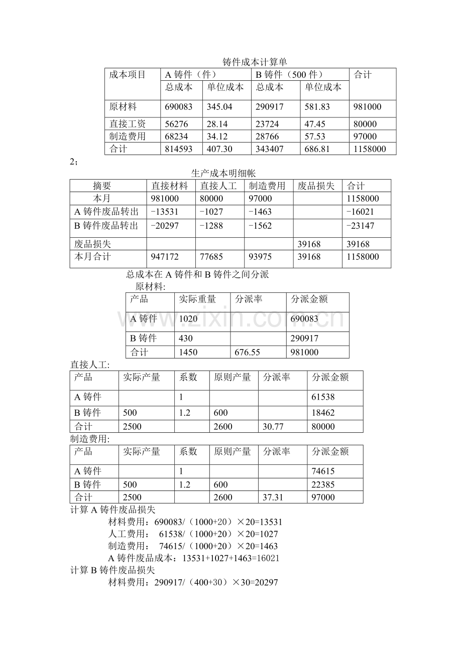 成本计算方法结合应用习题.doc_第2页