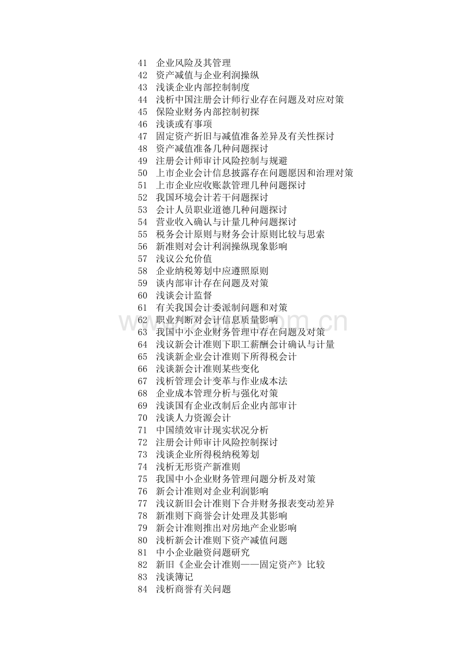 毕业作业参考题目.doc_第2页