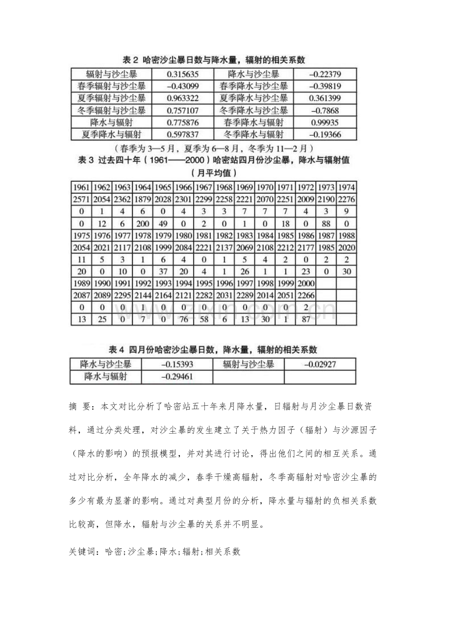 西北典型站的降水、辐射与沙尘暴的关系分析.docx_第2页