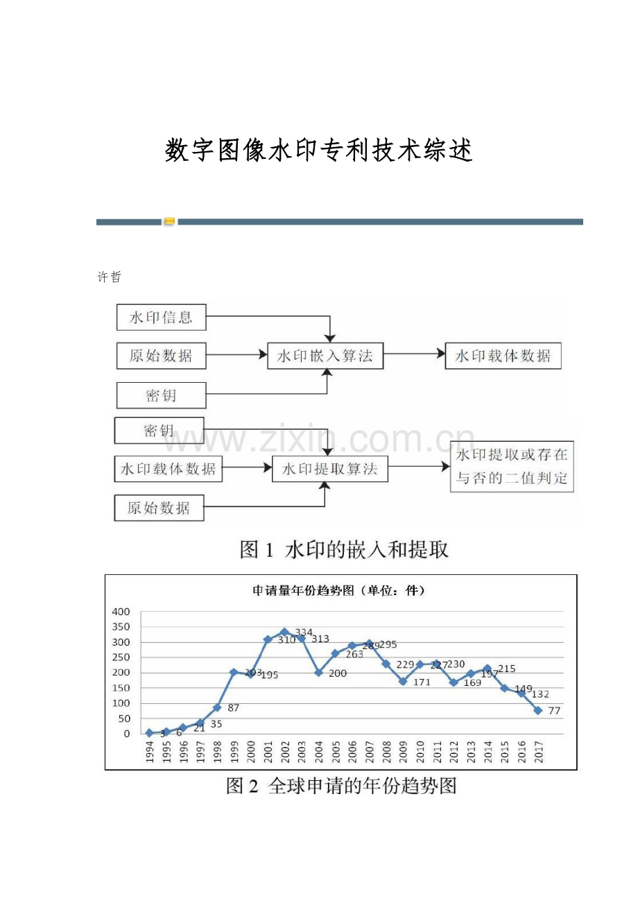 数字图像水印专利技术综述.docx_第1页