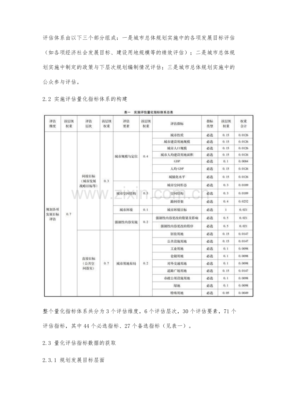 城市总体规划实施评估量化指标体系研究.docx_第2页