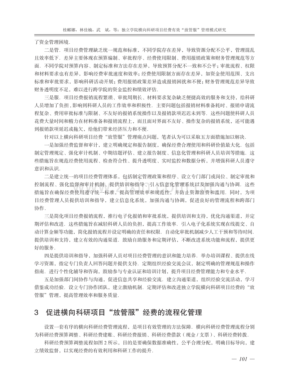 独立学院横向科研项目经费有效“放管服”管理模式研究.pdf_第3页