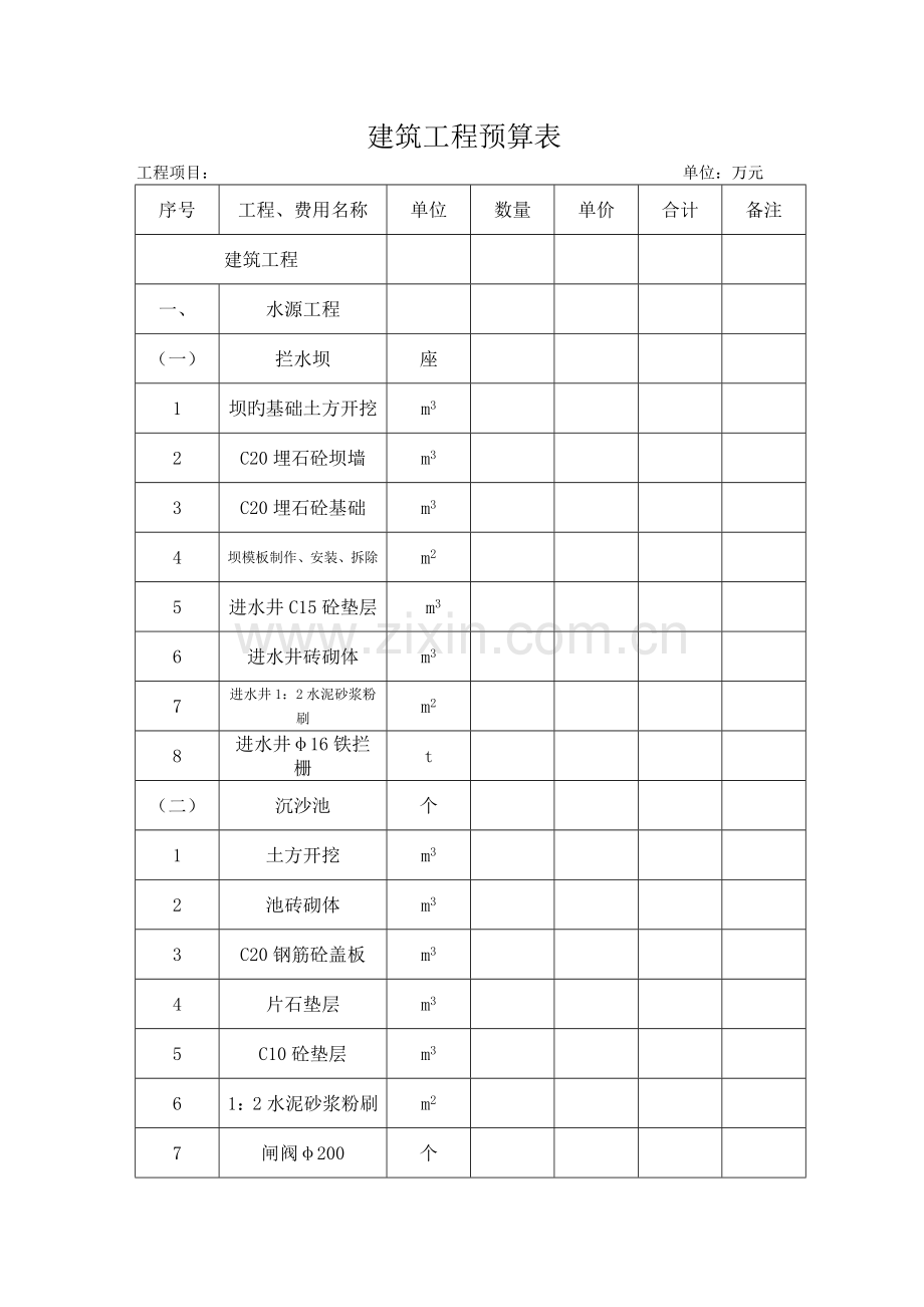 安全饮水工程预算简介.doc_第2页