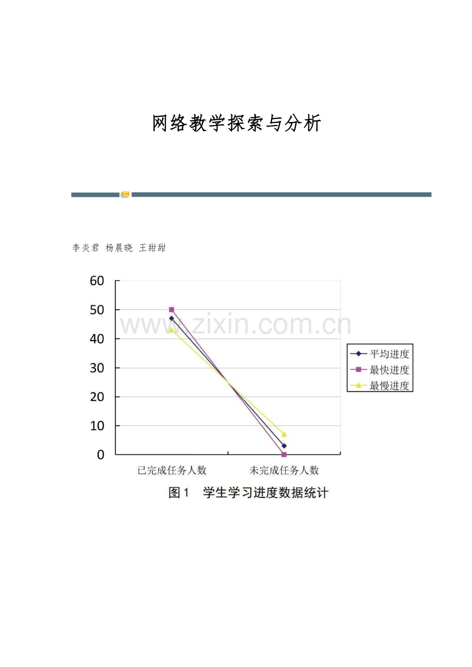 网络教学探索与分析.docx_第1页