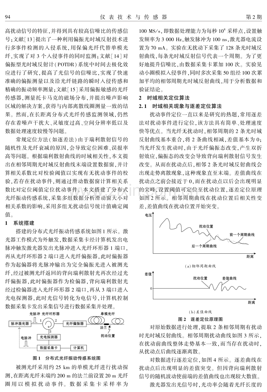 基于时域曲线相关性鉴别的分布式光纤扰动定位算法研究.pdf_第2页