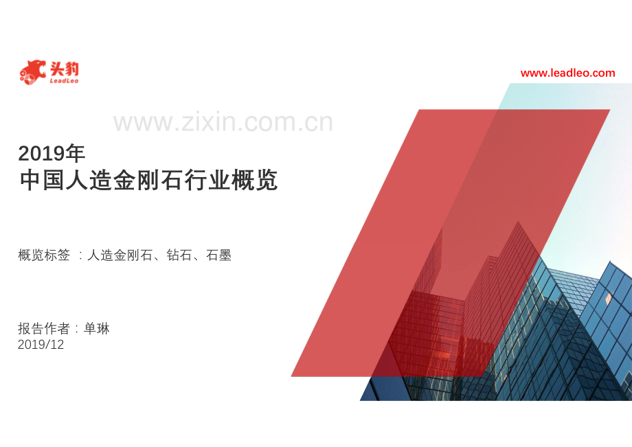 2019年中国人造金刚石行业概览.pdf_第1页