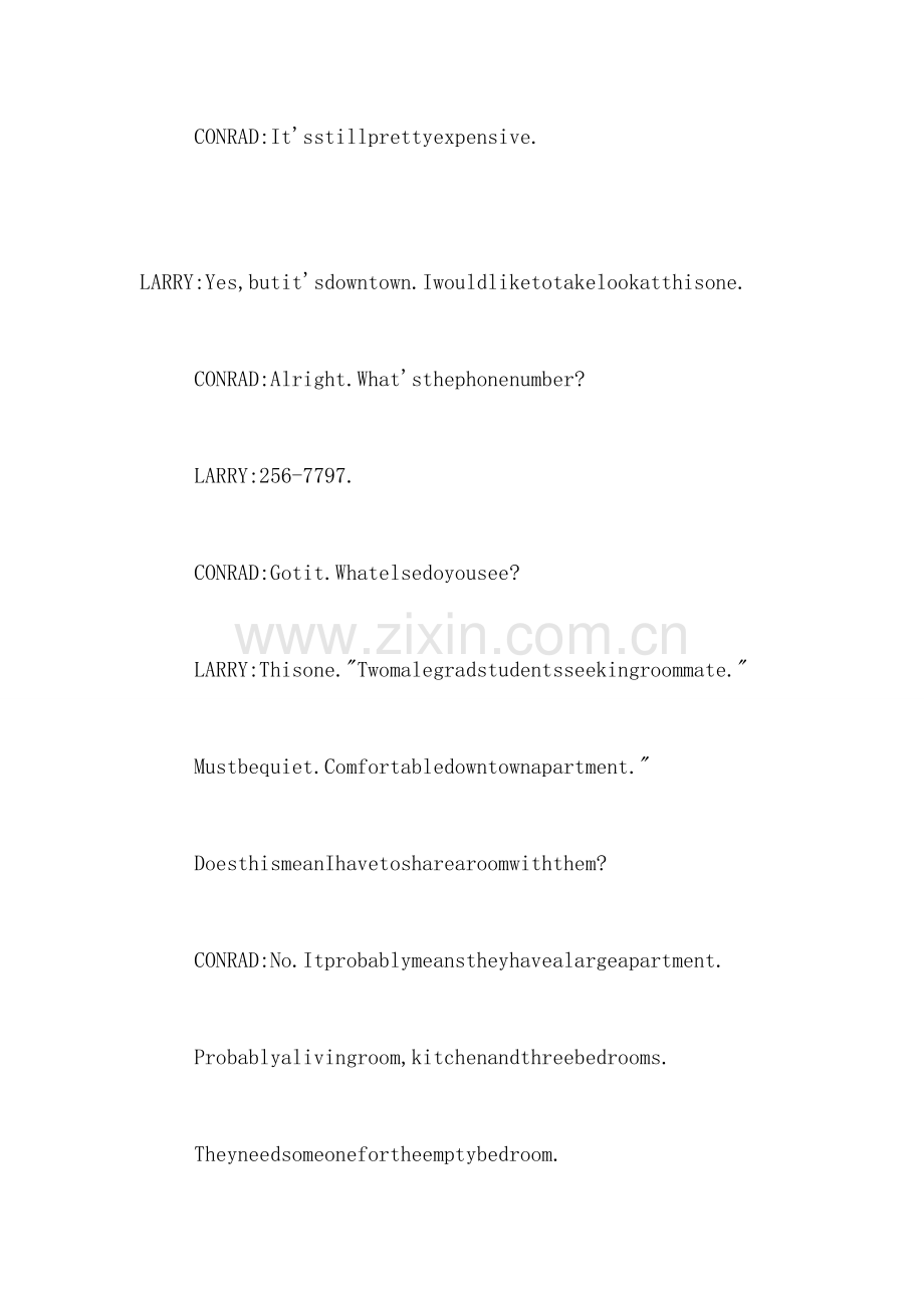 找公寓留学英语口语范文.doc_第3页